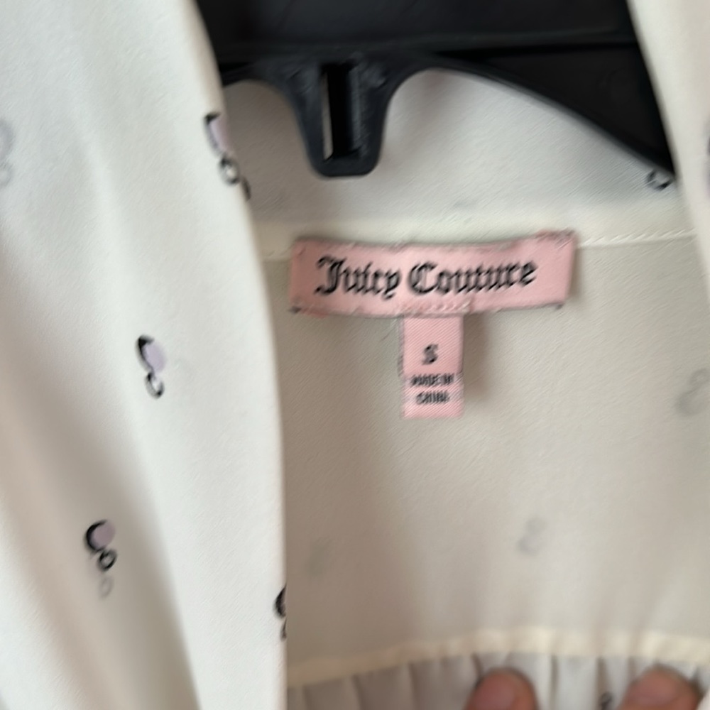 Juicy Couture Long Sleeve Neck Tie Blouse - Picture 5 of 7